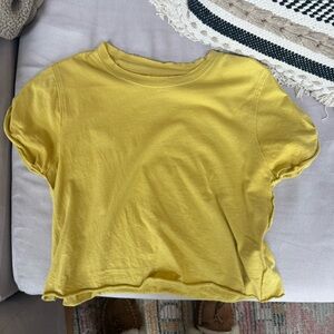 We The Free Yellow Crop Top